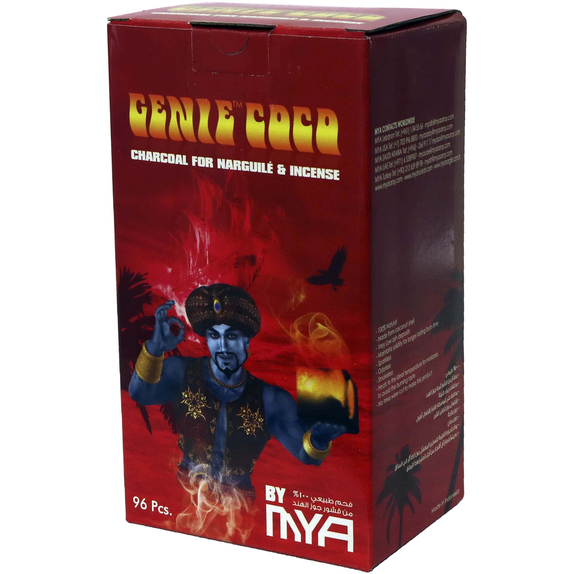 HOOKAH CHARCOALS GENIE COCO 96