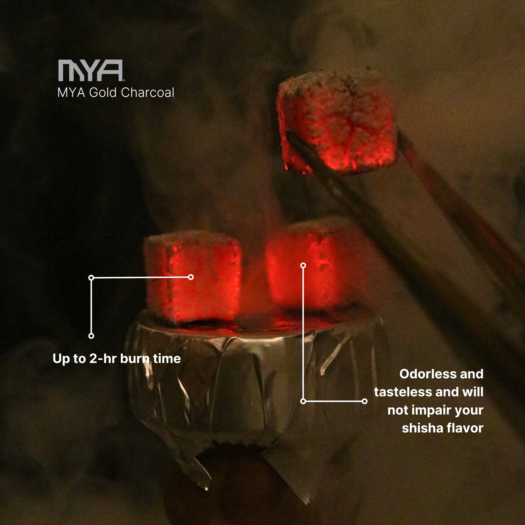 MYA GOLD 72 HOOKAH CHARCOALS - Image 10