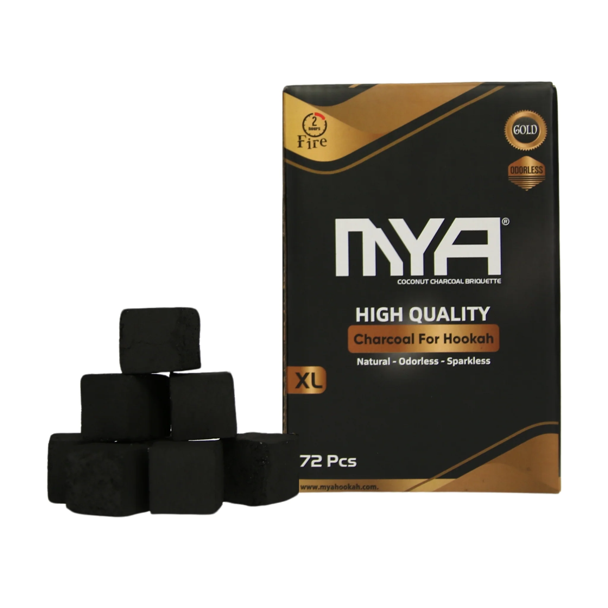 MYA GOLD 72 HOOKAH CHARCOALS - Image 6