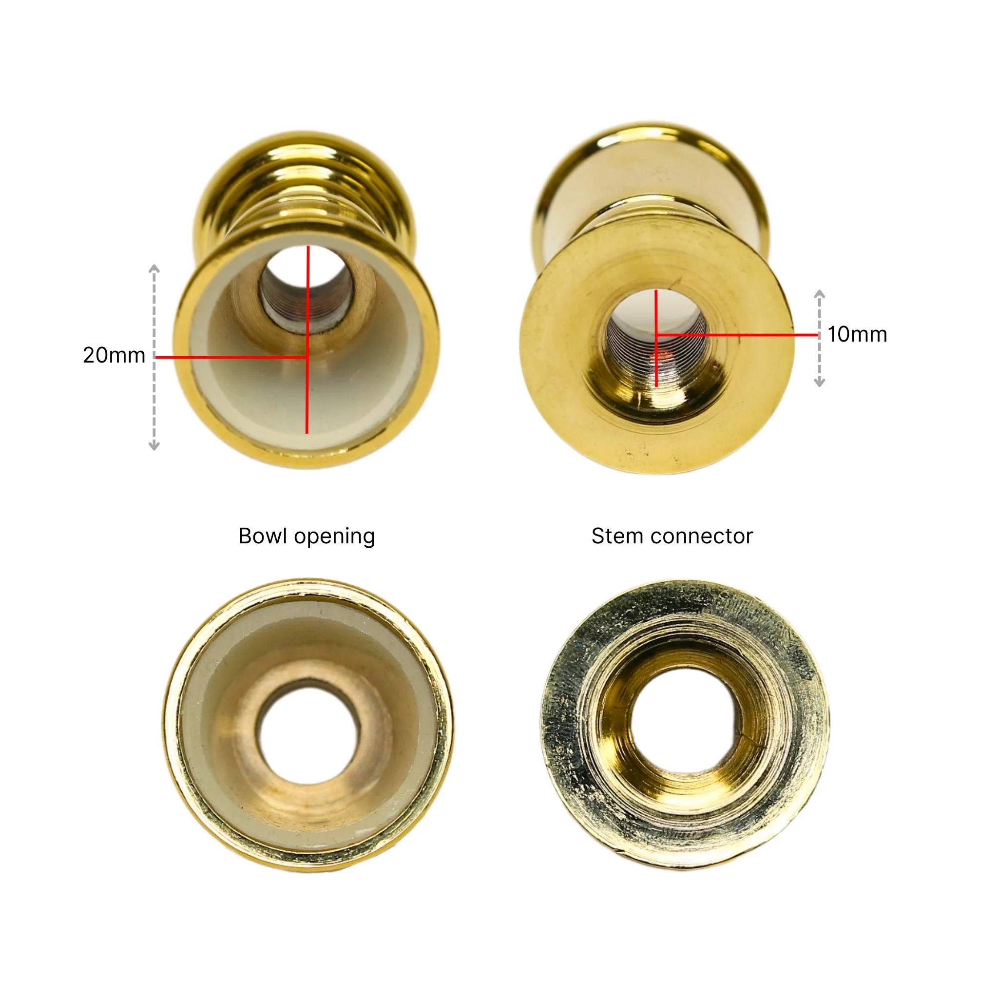 10MM Lebanese Hookah Stem Head Converter - Image 3