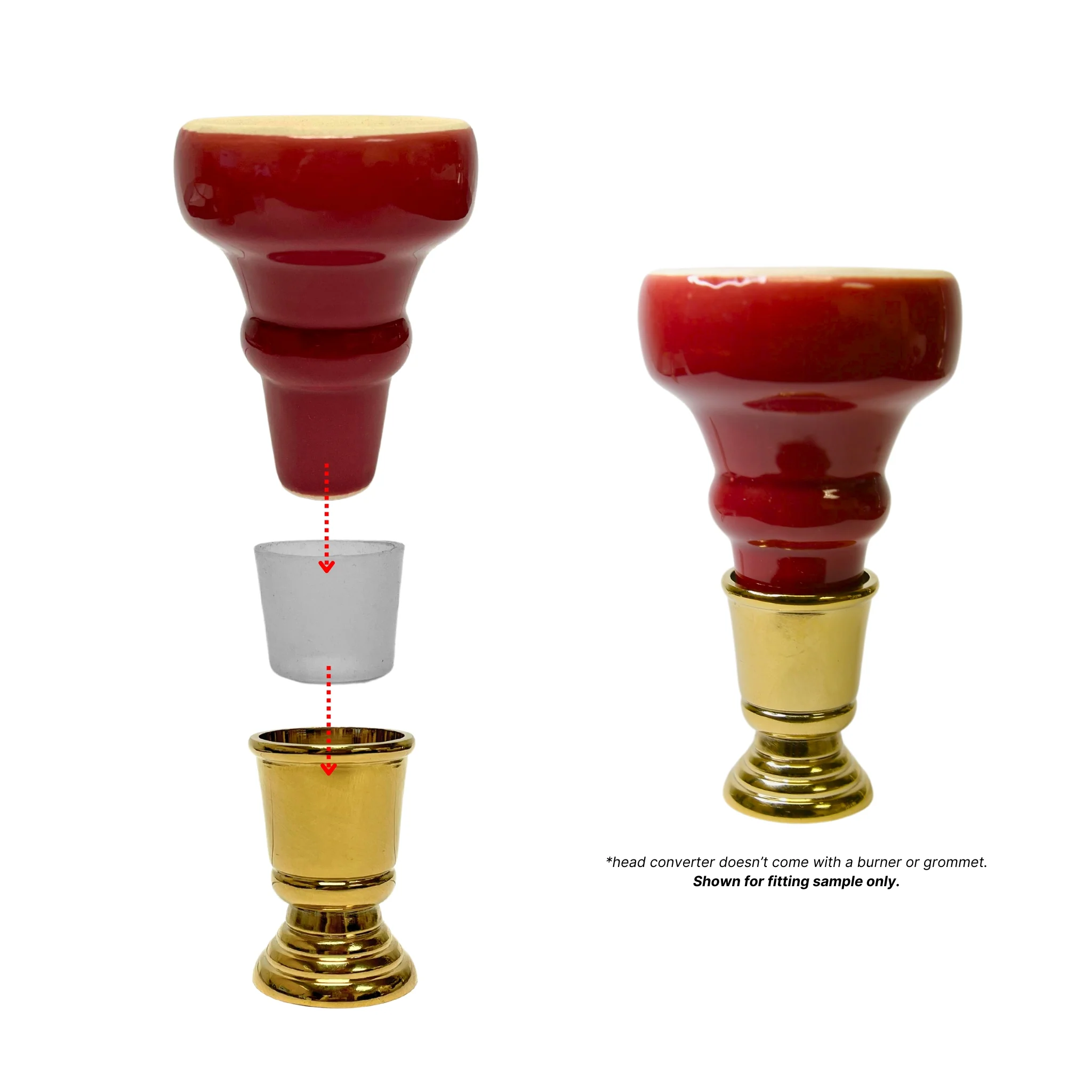 10MM Lebanese Hookah Stem Head Converter - Image 4