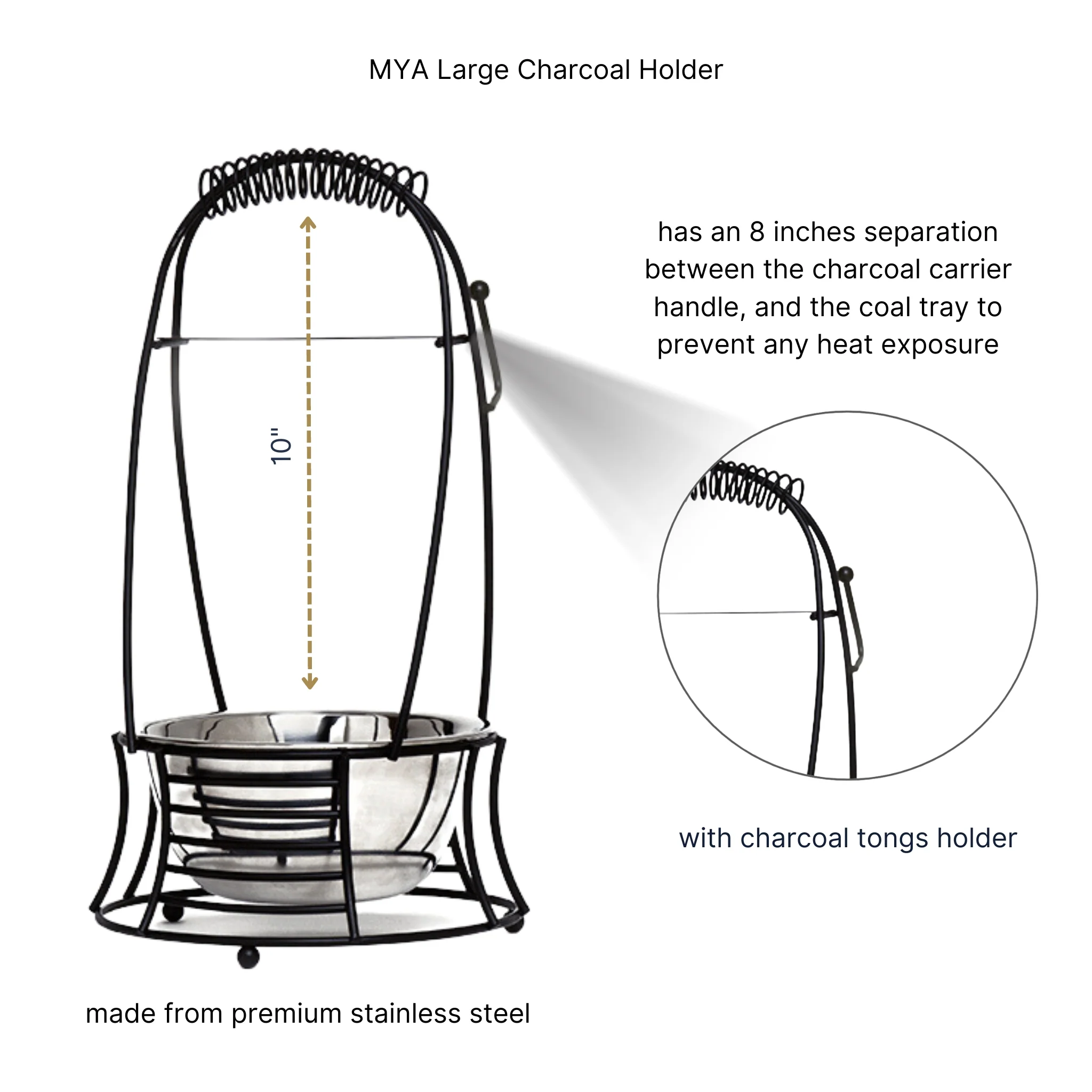 LARGE CHARCOAL BASKET - Image 9