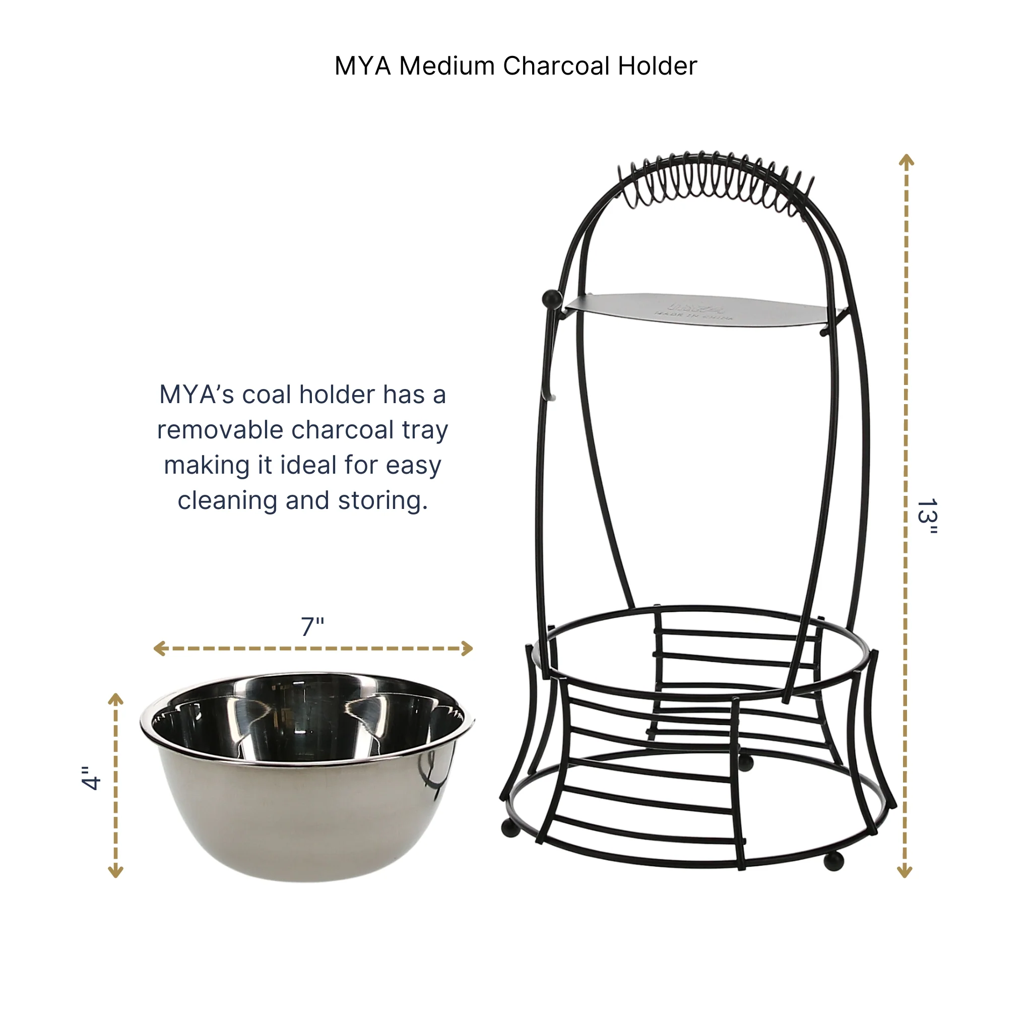 MEDIUM CHARCOAL BASKET - Image 6