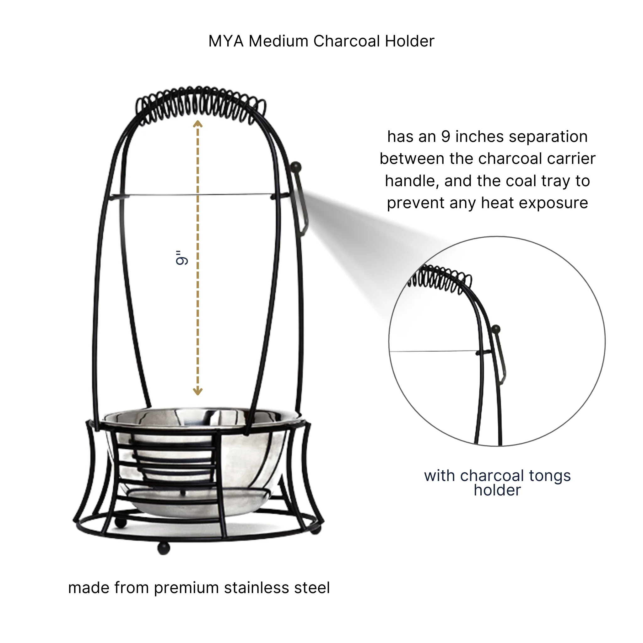 MEDIUM CHARCOAL BASKET - Image 9