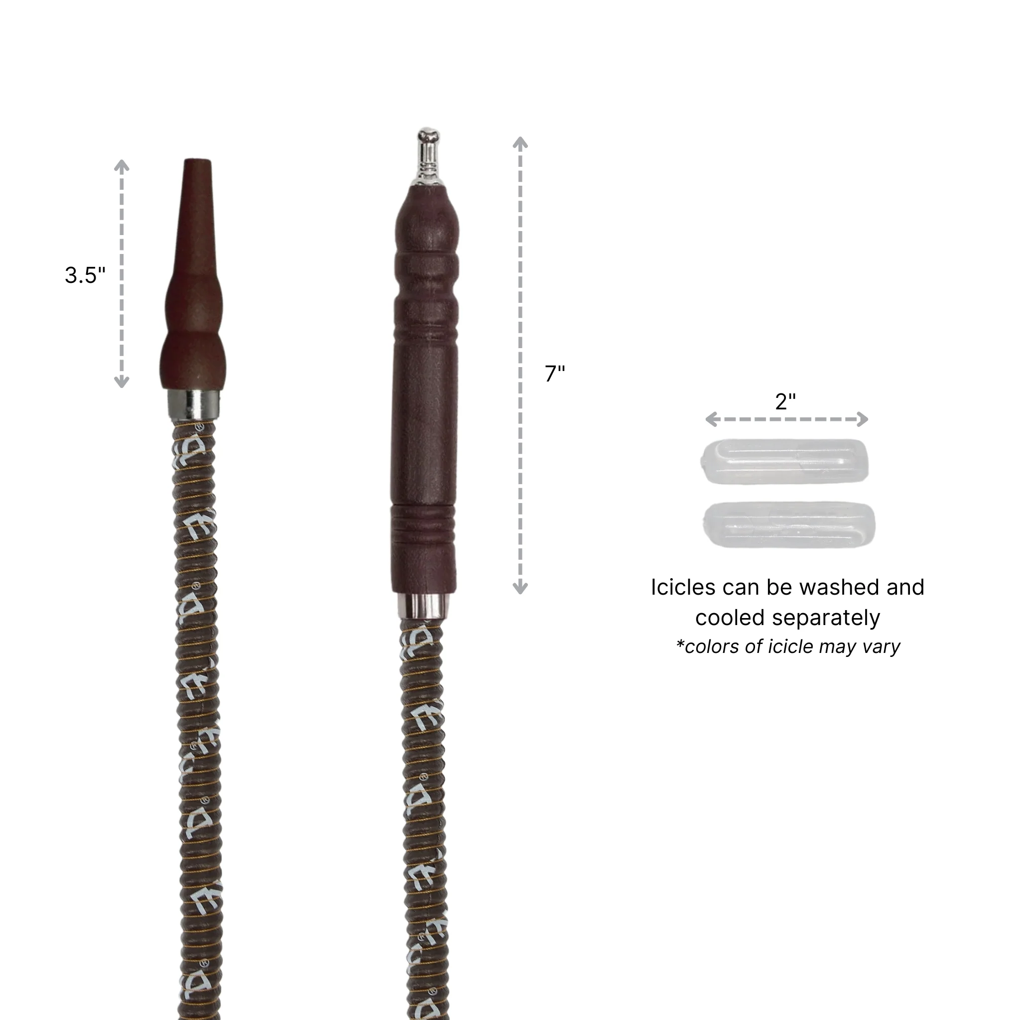 630 Freeze Hookah Hose with Icicles - Image 12