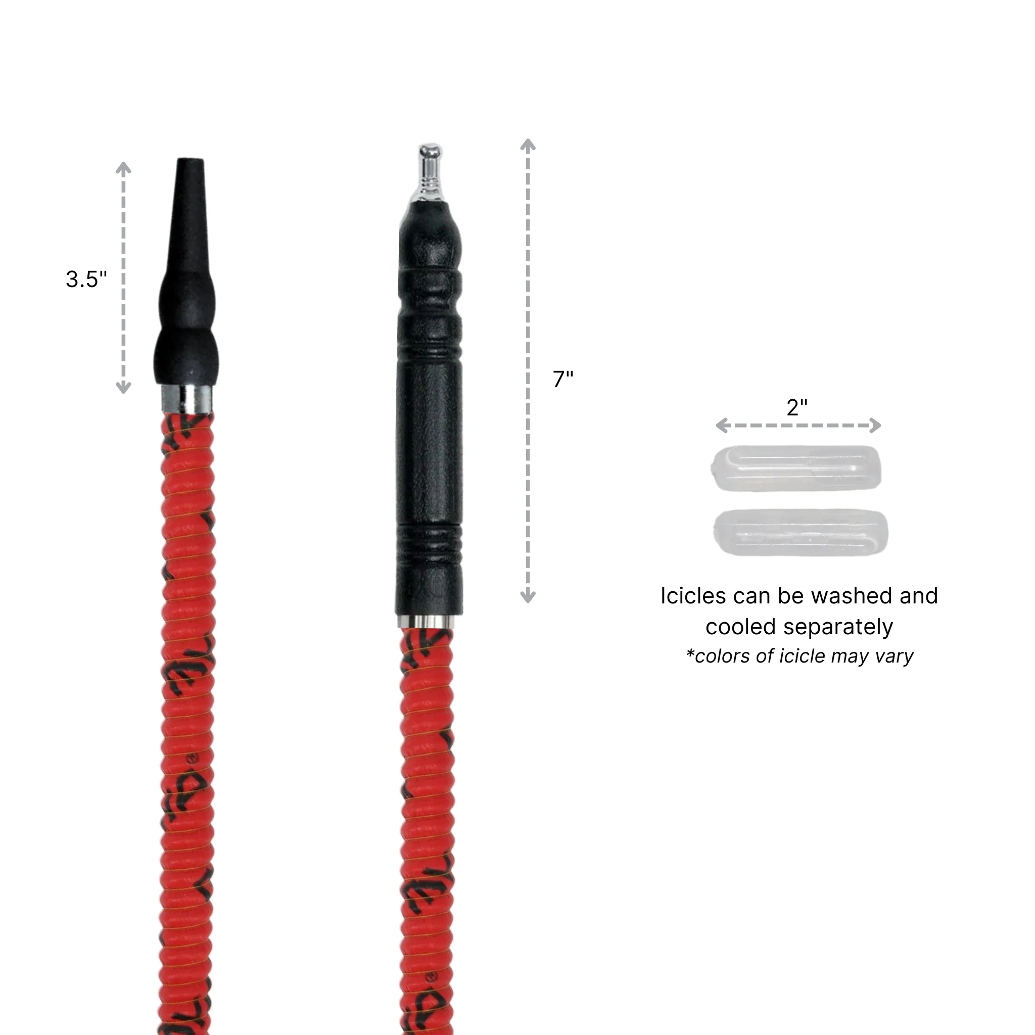 630 Freeze Hookah Hose with Icicles - Image 20