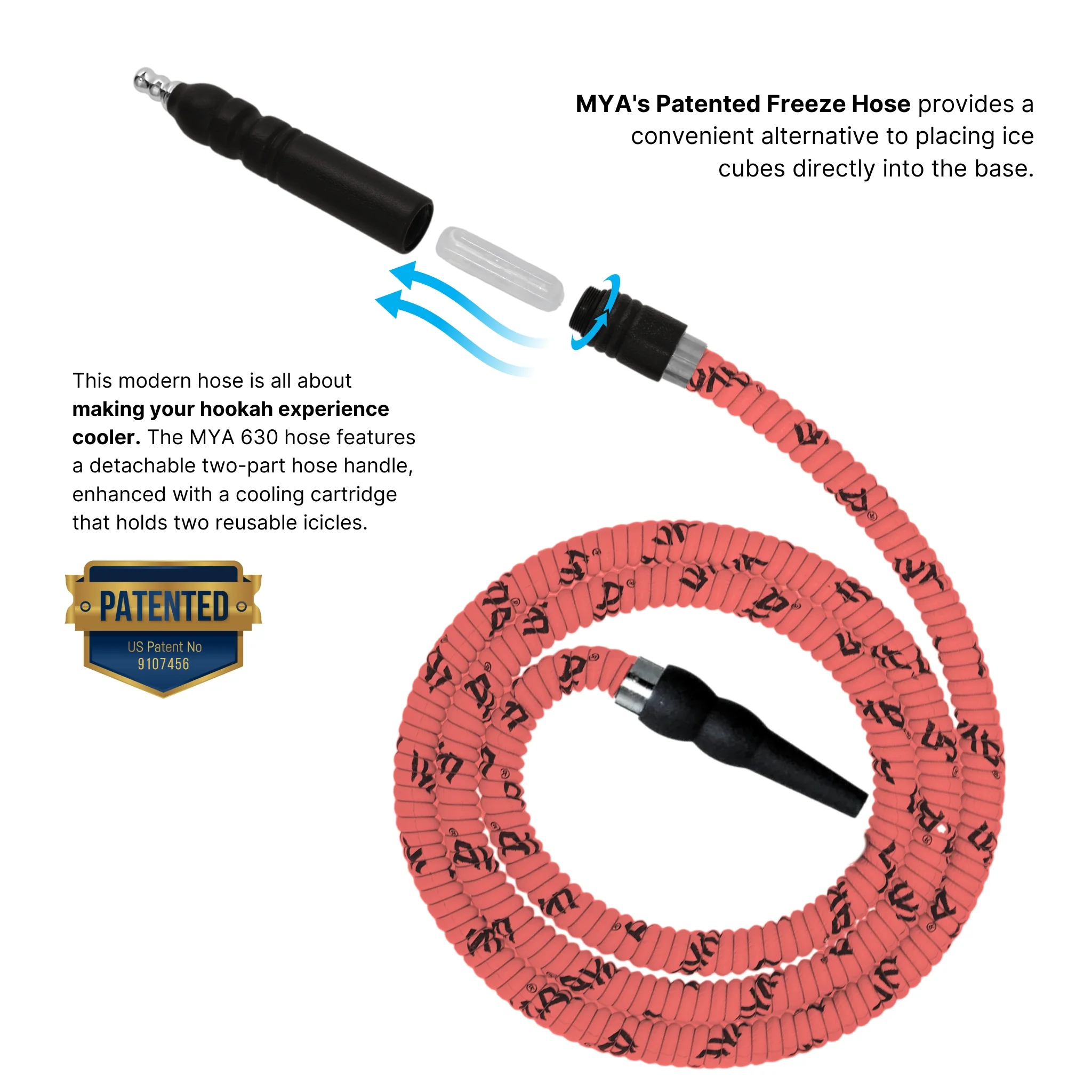 630 Freeze Hookah Hose with Icicles - Image 23
