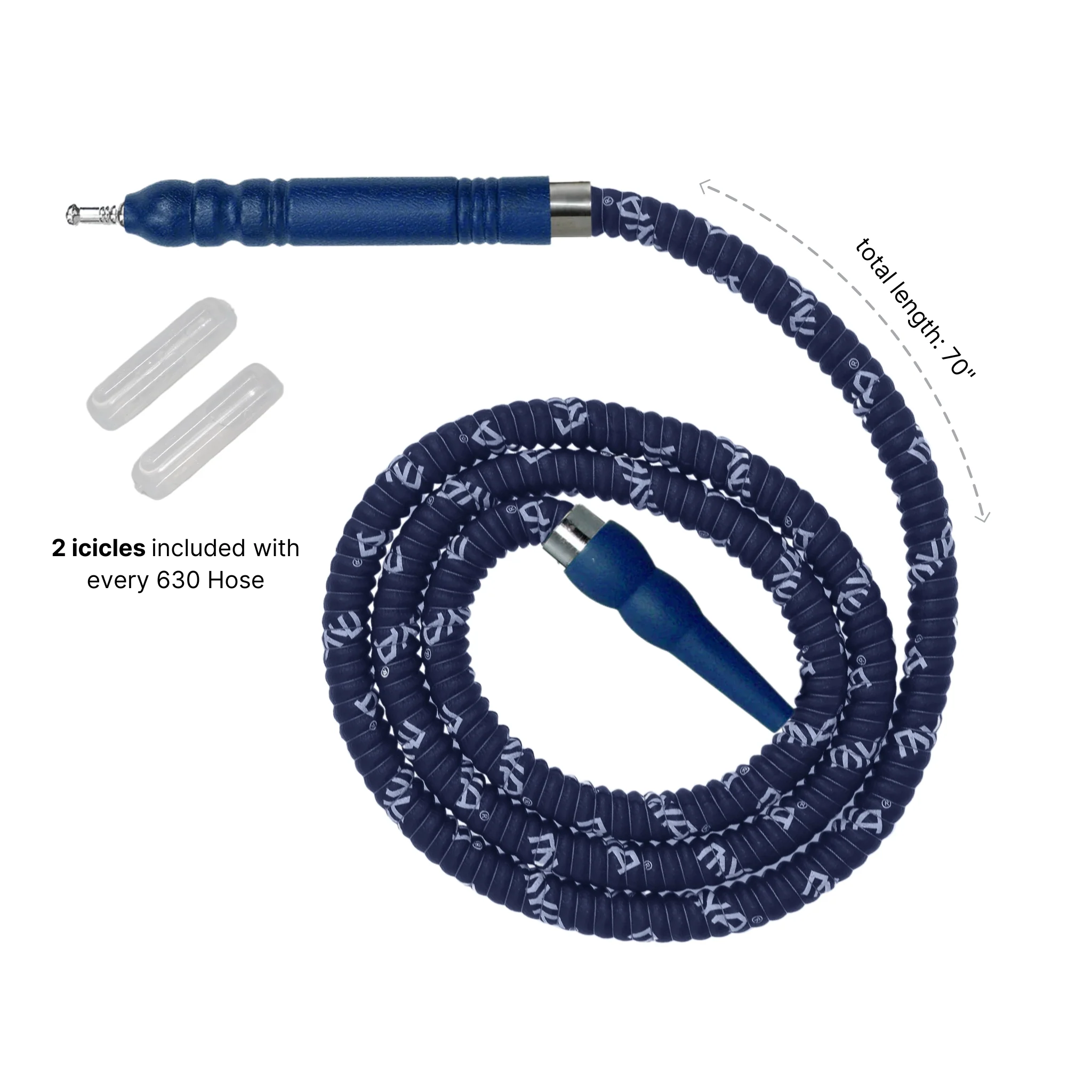 630 Freeze Hookah Hose with Icicles - Image 6