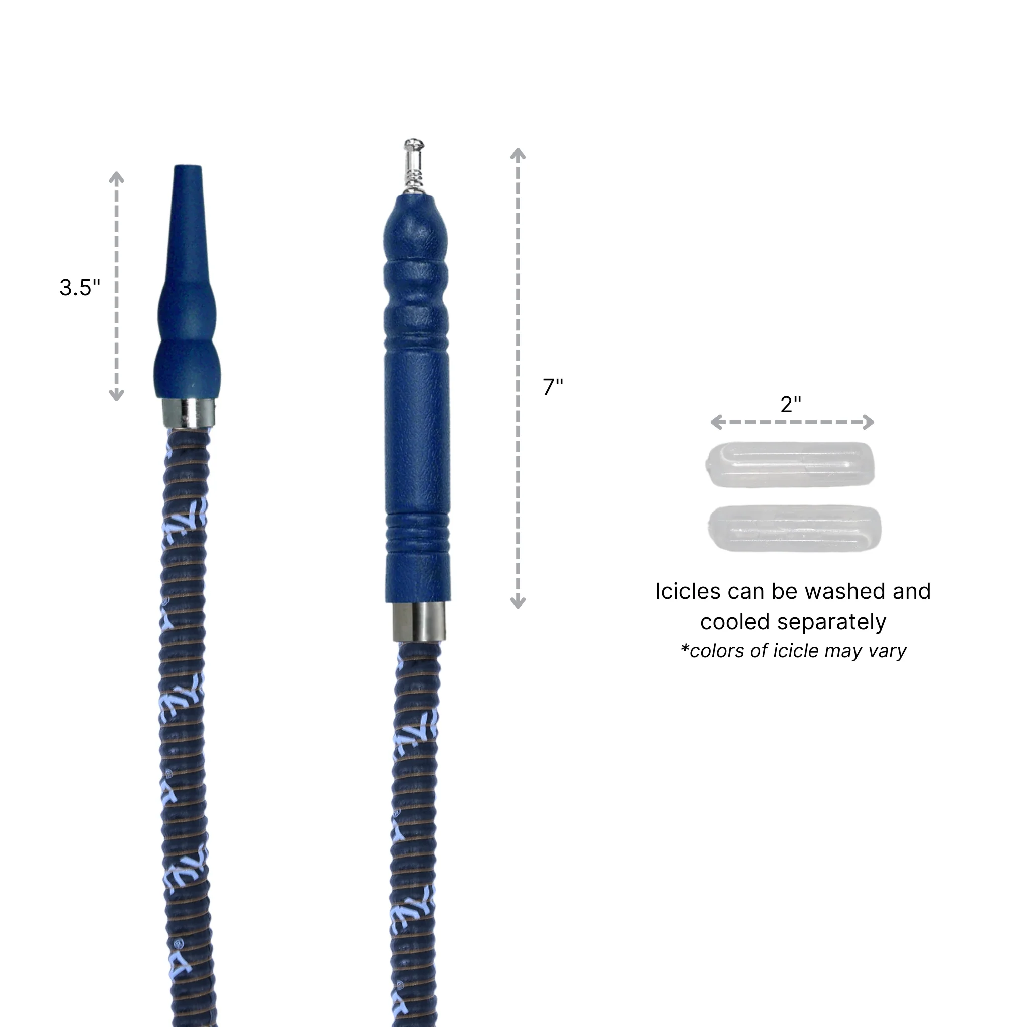 630 Freeze Hookah Hose with Icicles - Image 8
