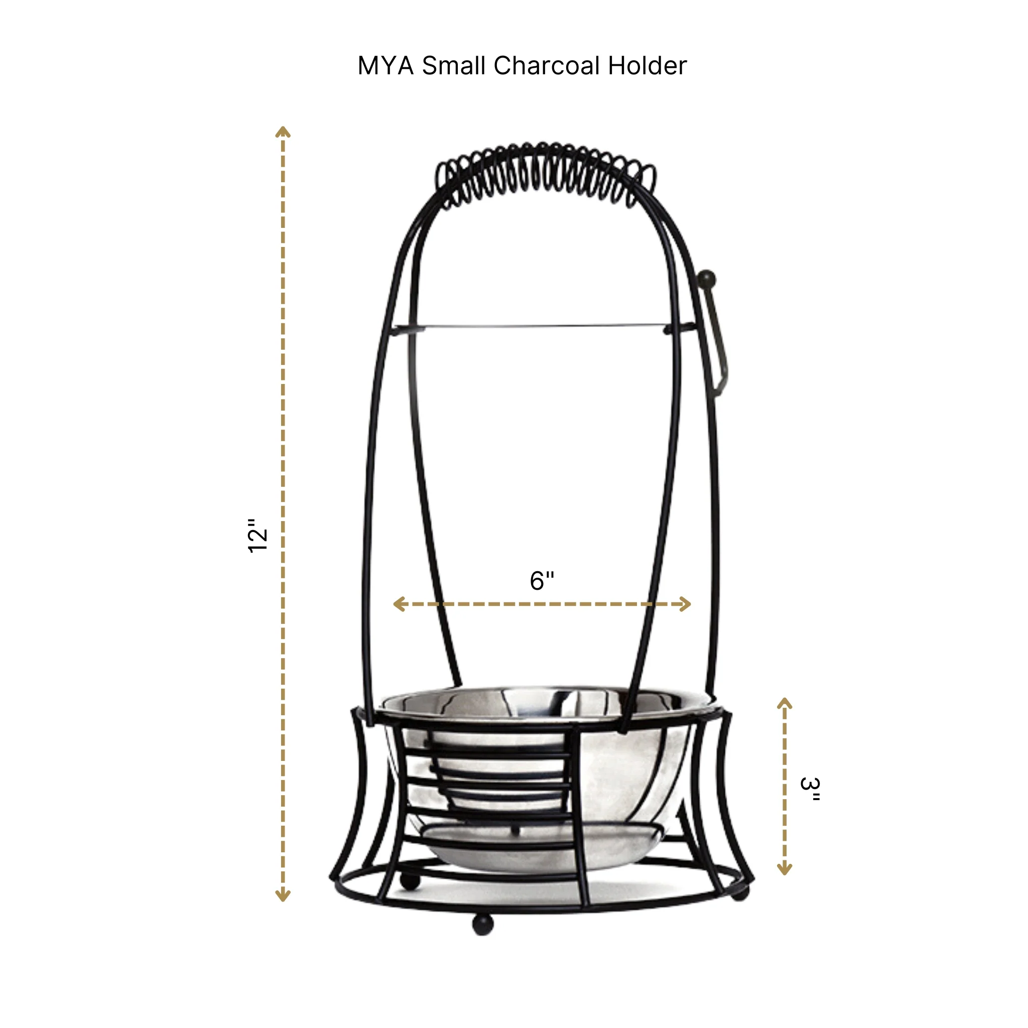 SMALL CHARCOAL BASKET - Image 3