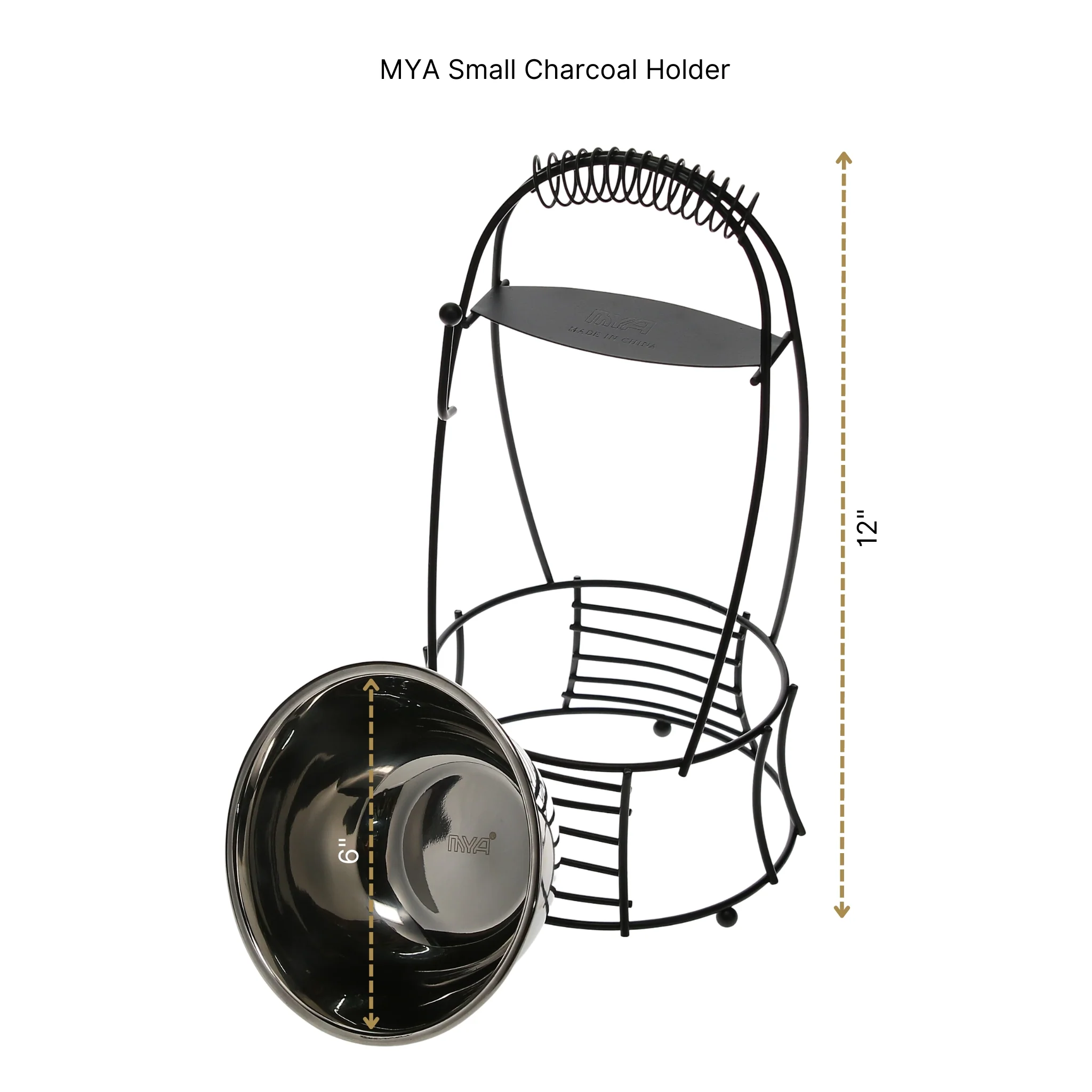 SMALL CHARCOAL BASKET - Image 5