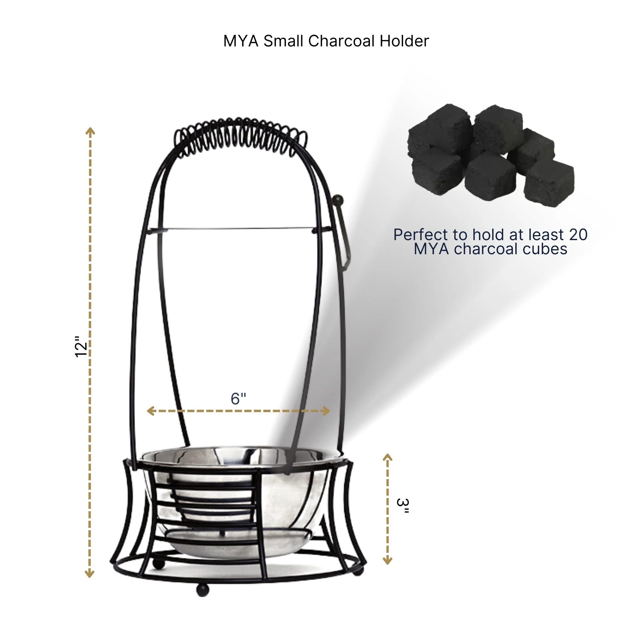 SMALL CHARCOAL BASKET - Image 6