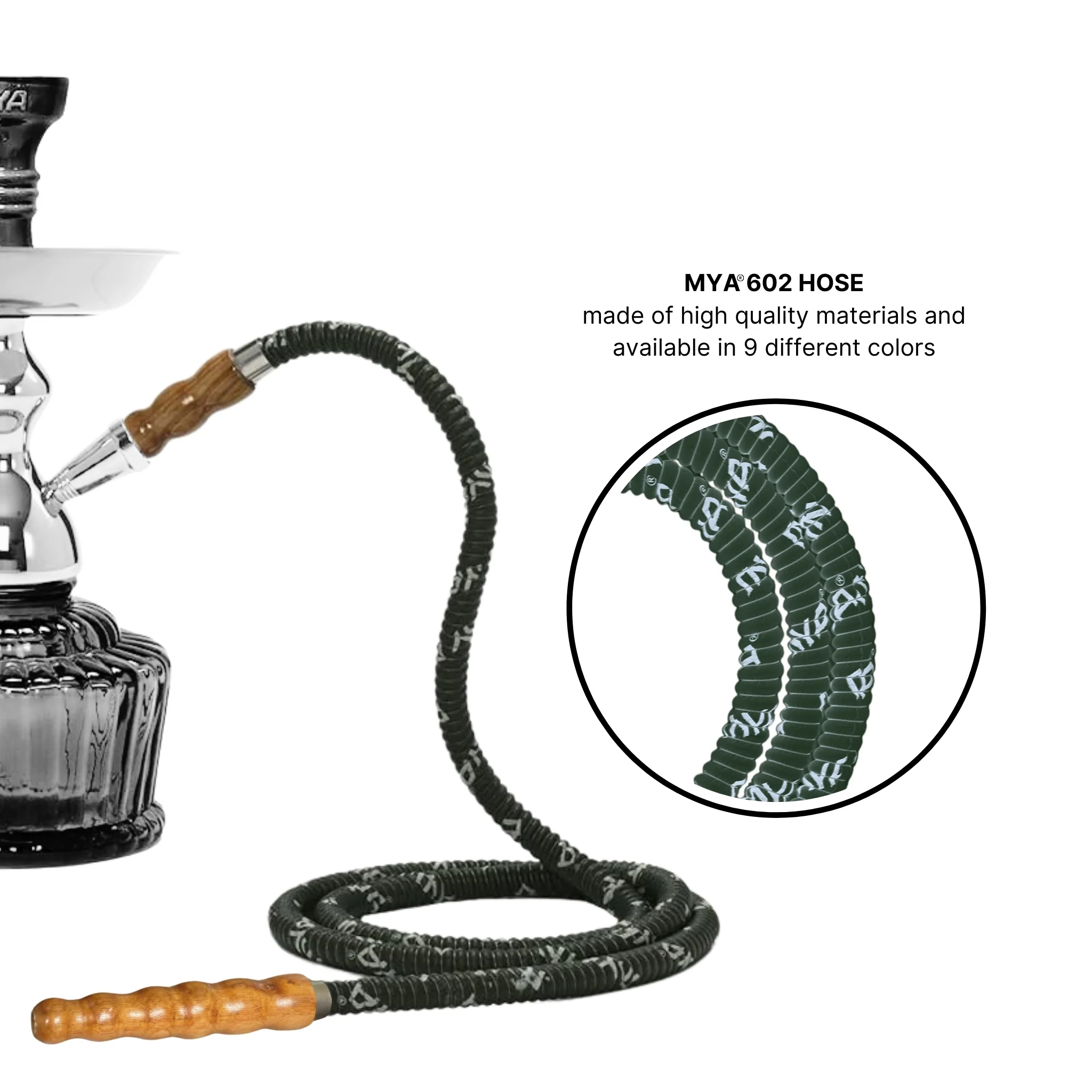 602 Wooden Tip Hookah Hose - Image 12
