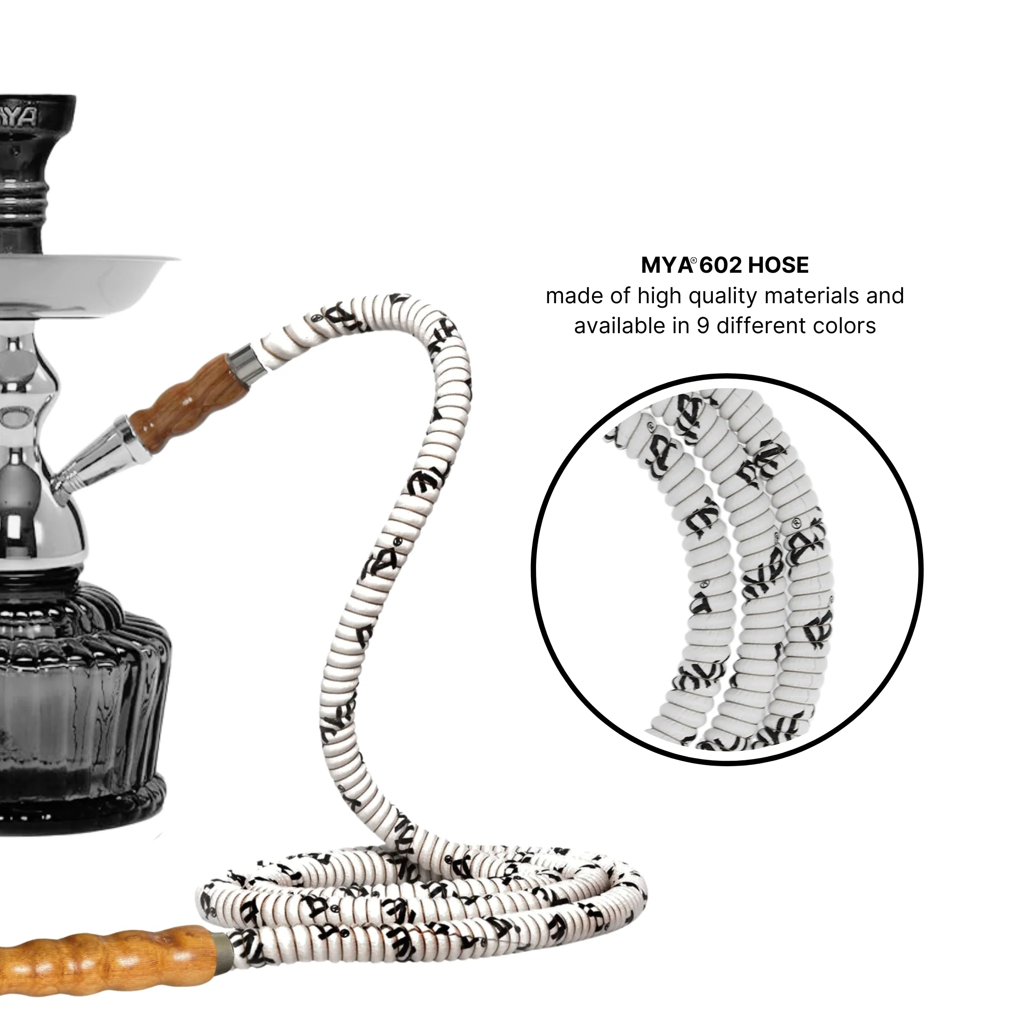 602 Wooden Tip Hookah Hose - Image 21