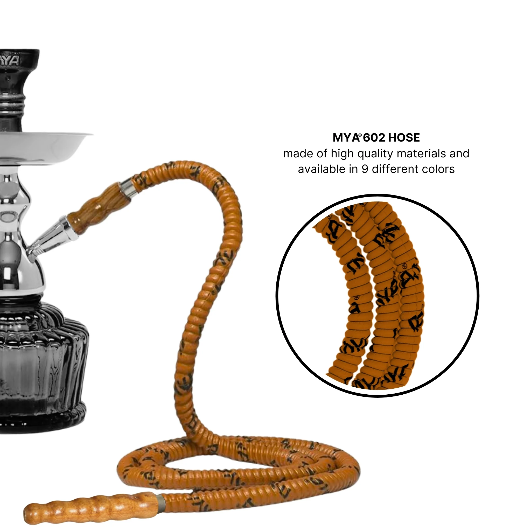 602 Wooden Tip Hookah Hose - Image 24