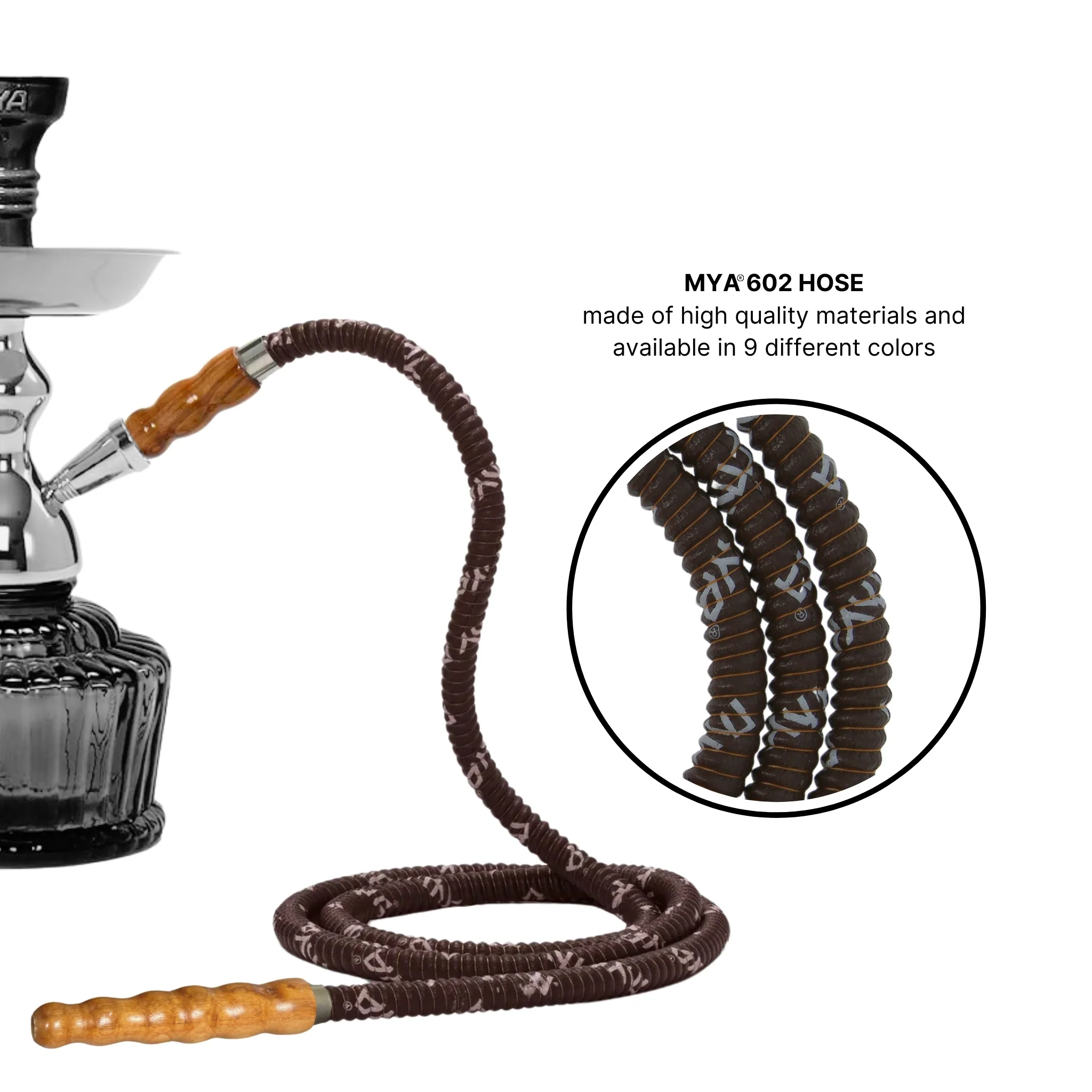 602 Wooden Tip Hookah Hose - Image 9